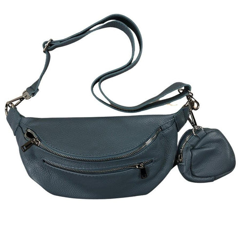 Crossbodybag mittelgroß mit zwei Reißverschlüssen und kleinem Geldbeutel extra